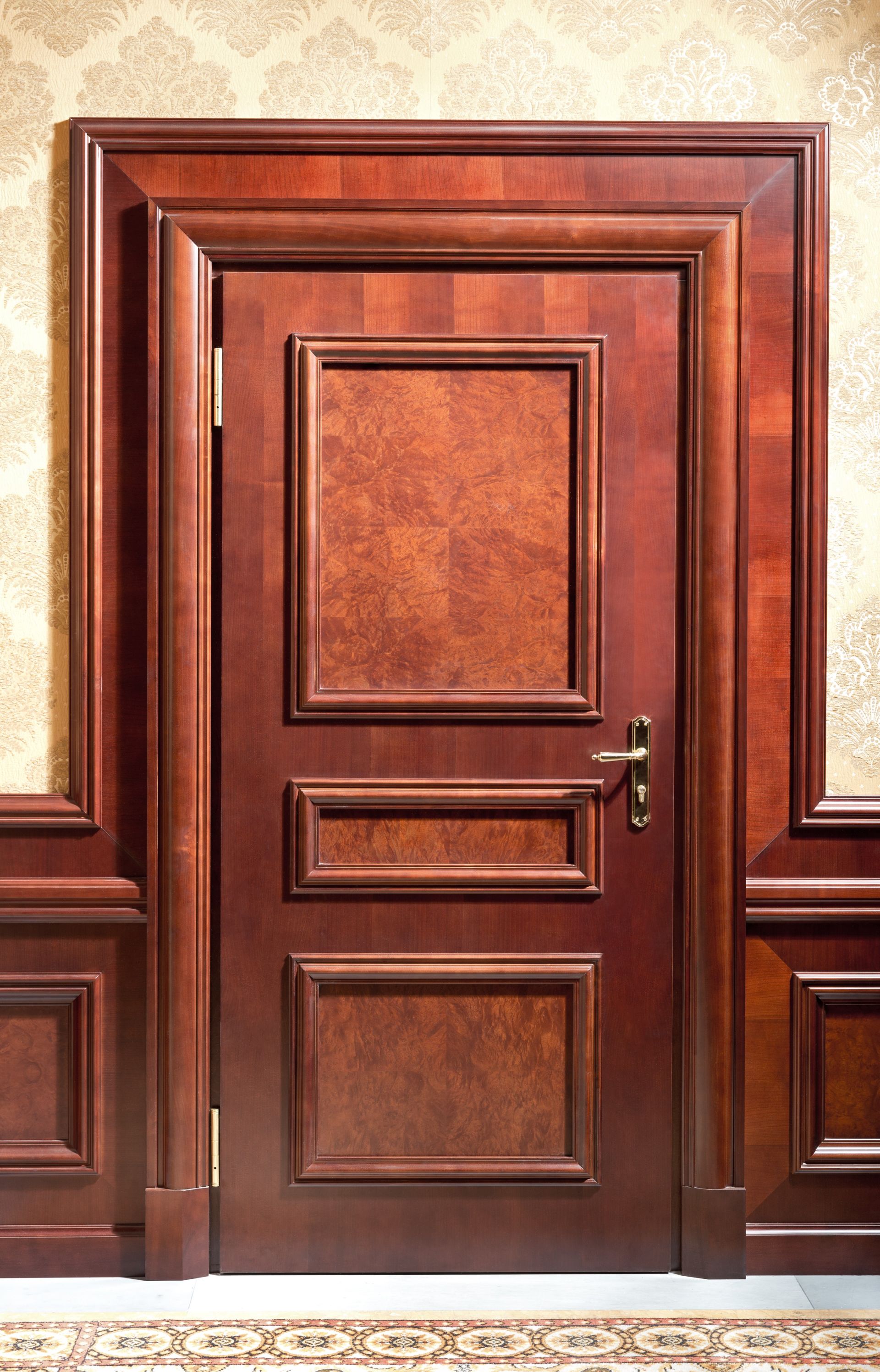 Wooden door at the Fairmont Grand Hotel