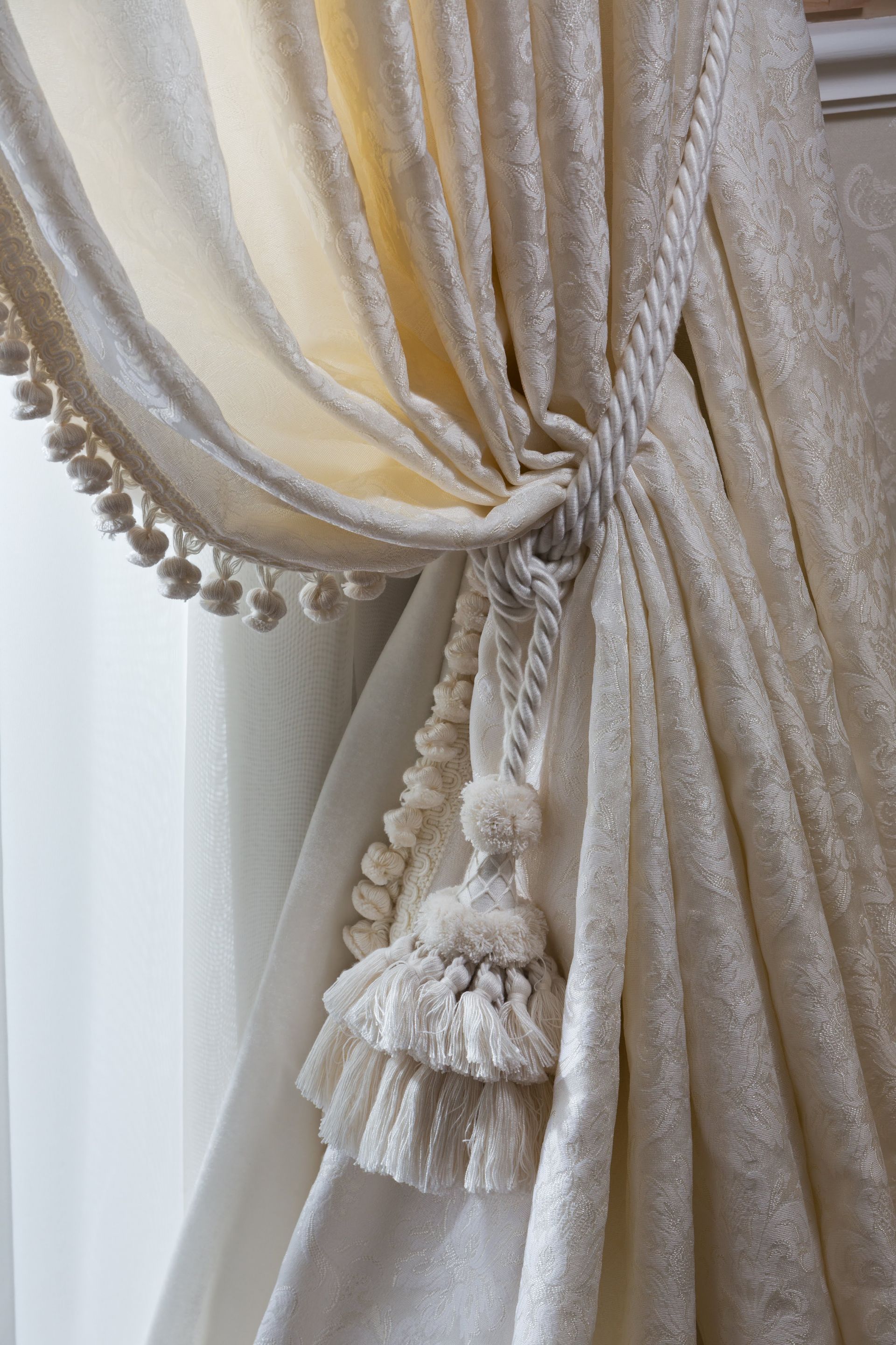 Curtains with tieback