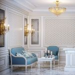 Лаконичный дизайн интерьера вестибюля