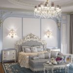 Роскошная светлая спальня